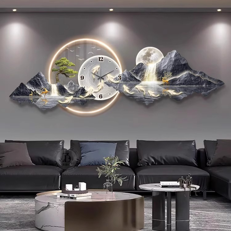 Luxury Light Wall clock Living - Interior Design Kitchen And Living Room 리뷰 및 가격