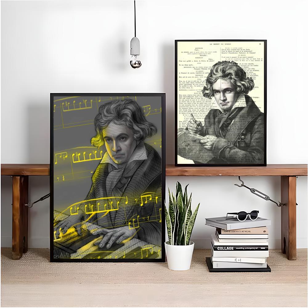 Classic Music M-Mozart Poster  - Interior Design With Wallpaper 리뷰 및 가격
