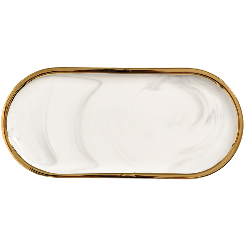 Nordic Marble Texture Tray Cer - Travertine Tray Oval 리뷰 및 가격