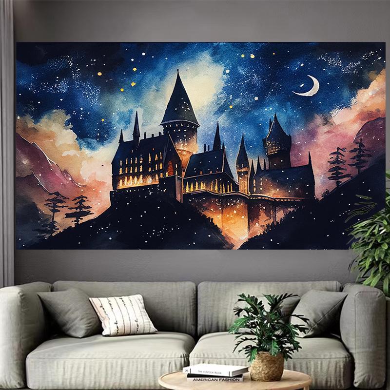 Castle Lake Wall Tapestry Fant - Interior Design Poster 리뷰 및 가격