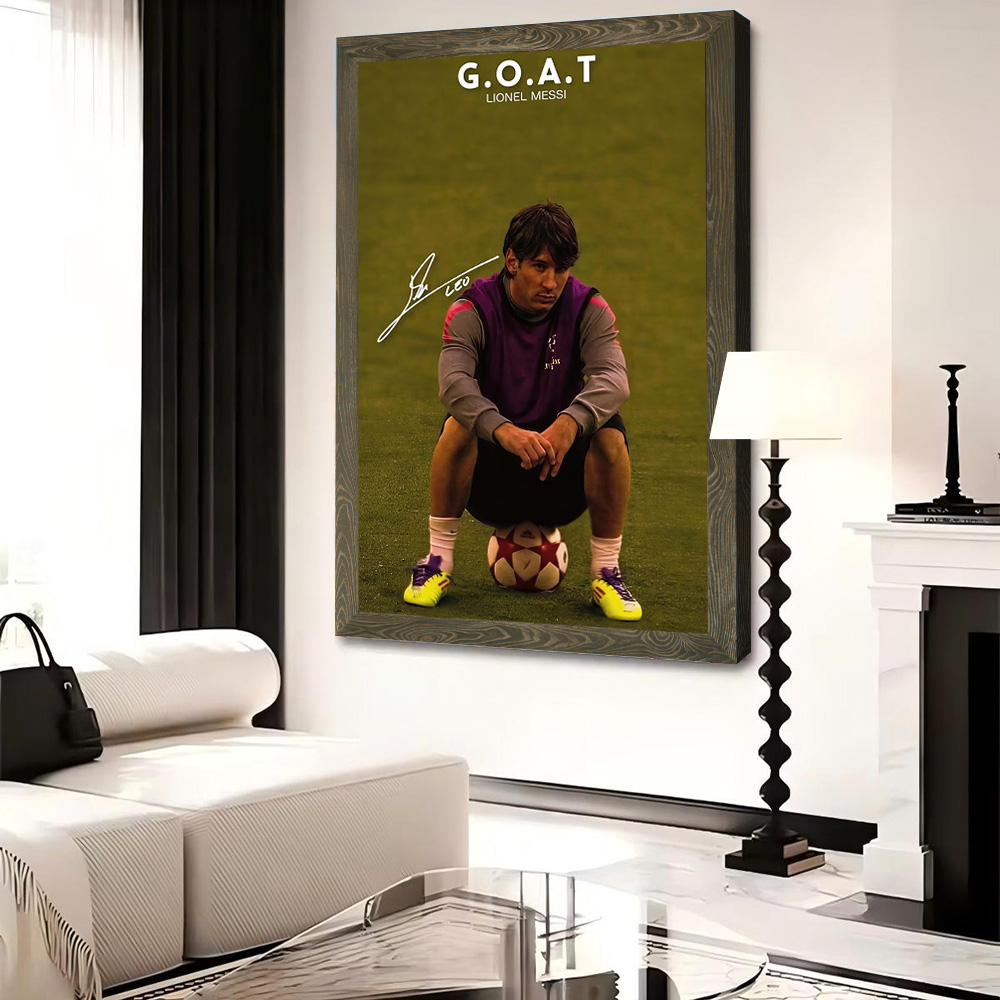 Lionel Messi Poster Canvas Wal - Interior Design House 리뷰 및 가격