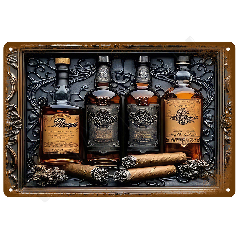 Vintage Bar Metal Signs Bathro - Interior Design Poster 리뷰 및 가격