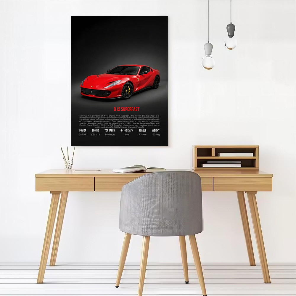 Supercar 812 Superfast Printed - Interior Design House 리뷰 및 가격