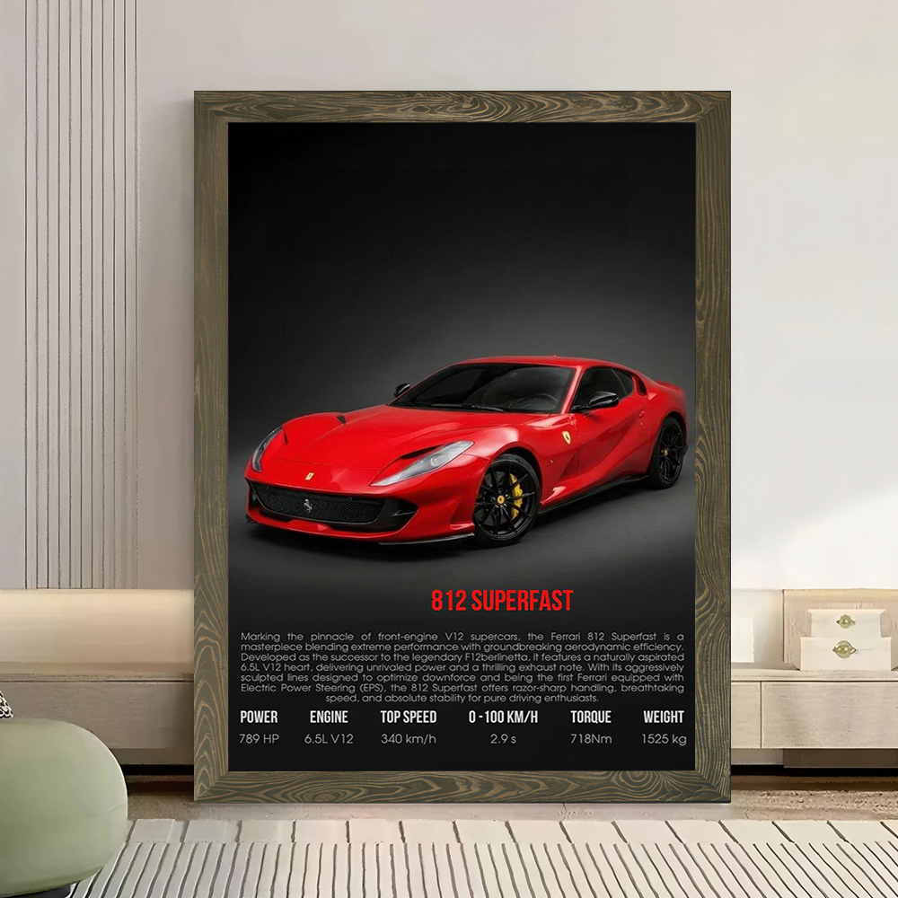 Supercar 812 Superfast Printed - Interior Design House 리뷰 및 가격