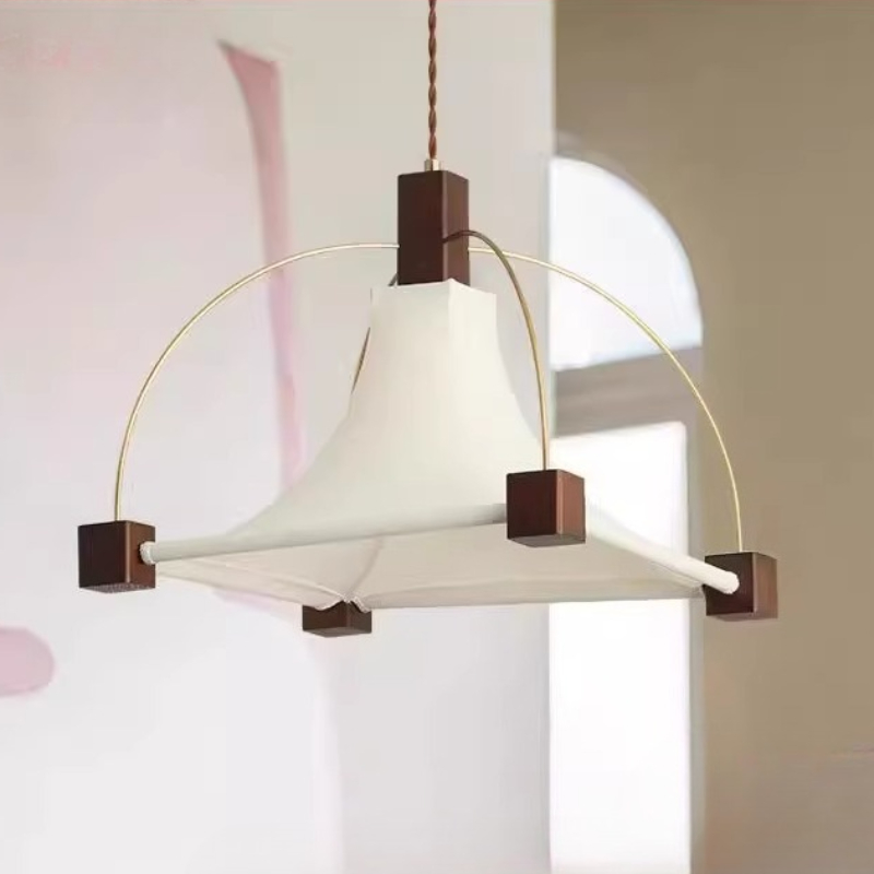 Designer Elegant Square Fabric - Interior Design White And Wood 리뷰 및 가격