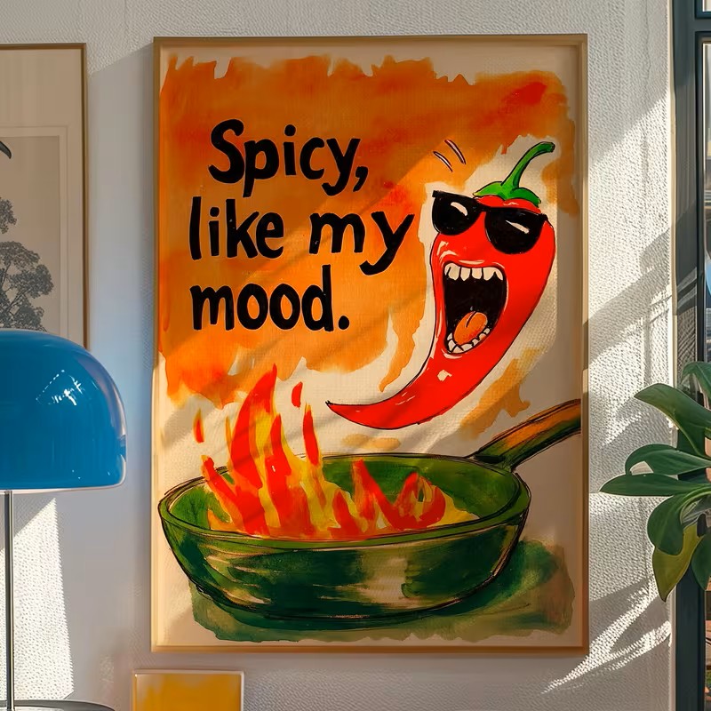 Abstract Chili Fashion Glasses - Interior Design Kitchen And Living Room 리뷰 및 가격