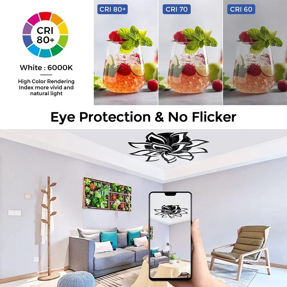 Designer LED Petal Chandelier  - Interior Design Kitchen And Living Room 리뷰 및 가격