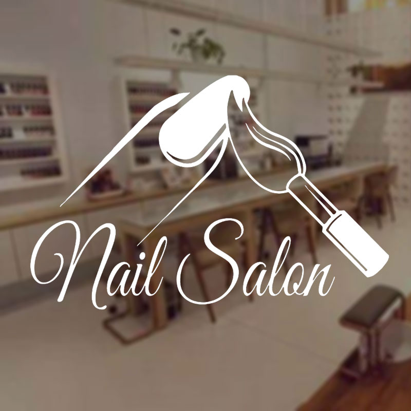 Nail Salon Shop Wall Decal Man - Interior Design Nail Salon 리뷰 및 가격