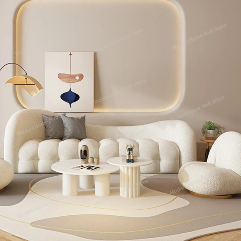 White Cream Living Room Sofas  - Interior Design White And Wood 리뷰 및 가격