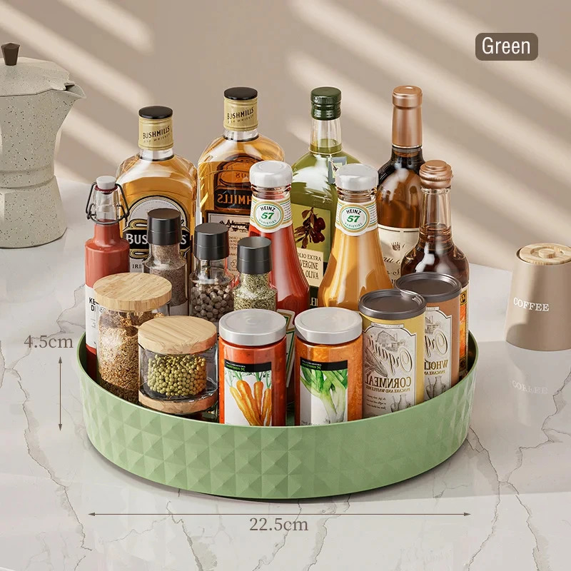 1Pc 360 Degree Rotating Spice  - Travertine Tray Oval 리뷰 및 가격