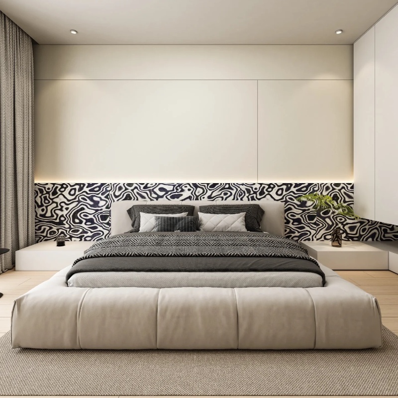 Tech Black White Graphic Wood  - Interior Design White And Wood 리뷰 및 가격