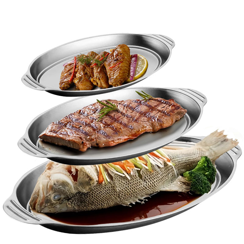 3pcs/6pcs Stainless Steel Serv - Travertine Tray Oval 리뷰 및 가격
