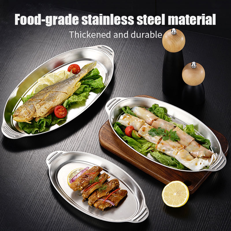 3pcs/6pcs Stainless Steel Serv - Travertine Tray Oval 리뷰 및 가격