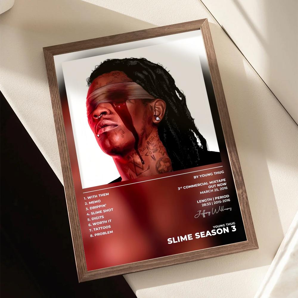 Hip Hop Rapper Y-Young Thug Po - Interior Design Poster 리뷰 및 가격
