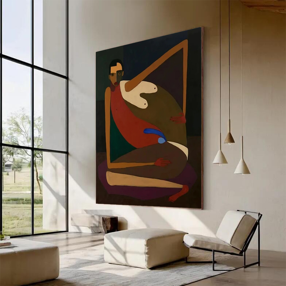 Handmade Abstract Oil Painting - Interior Design House 리뷰 및 가격