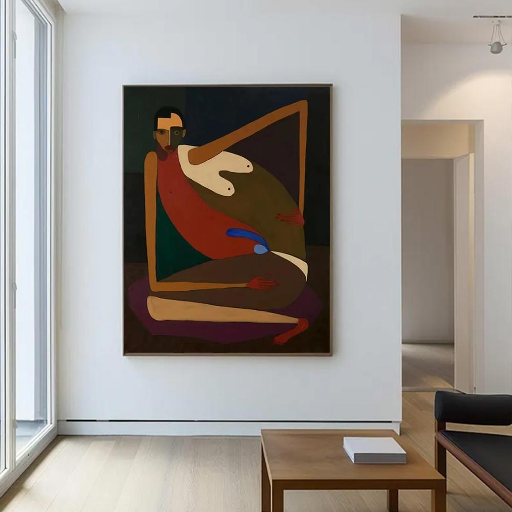 Handmade Abstract Oil Painting - Interior Design House 리뷰 및 가격