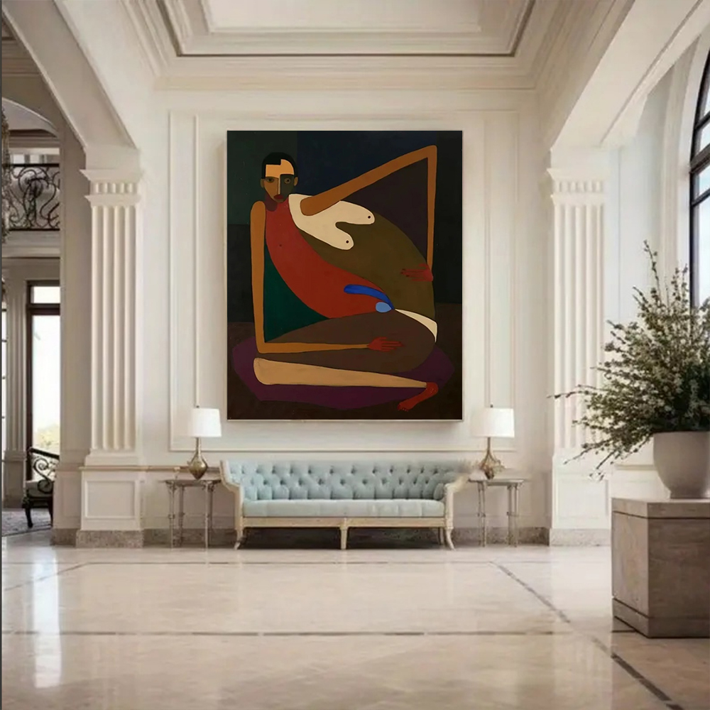 Handmade Abstract Oil Painting - Interior Design House 리뷰 및 가격