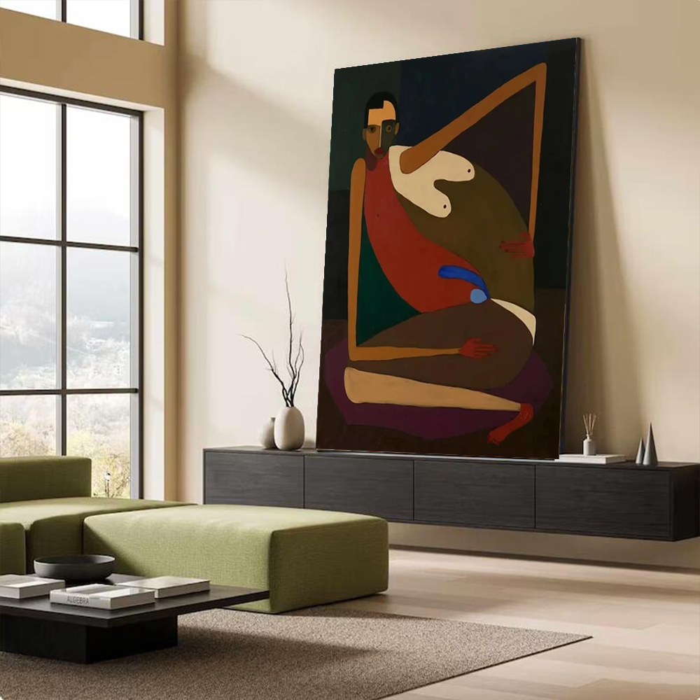 Handmade Abstract Oil Painting - Interior Design House 리뷰 및 가격