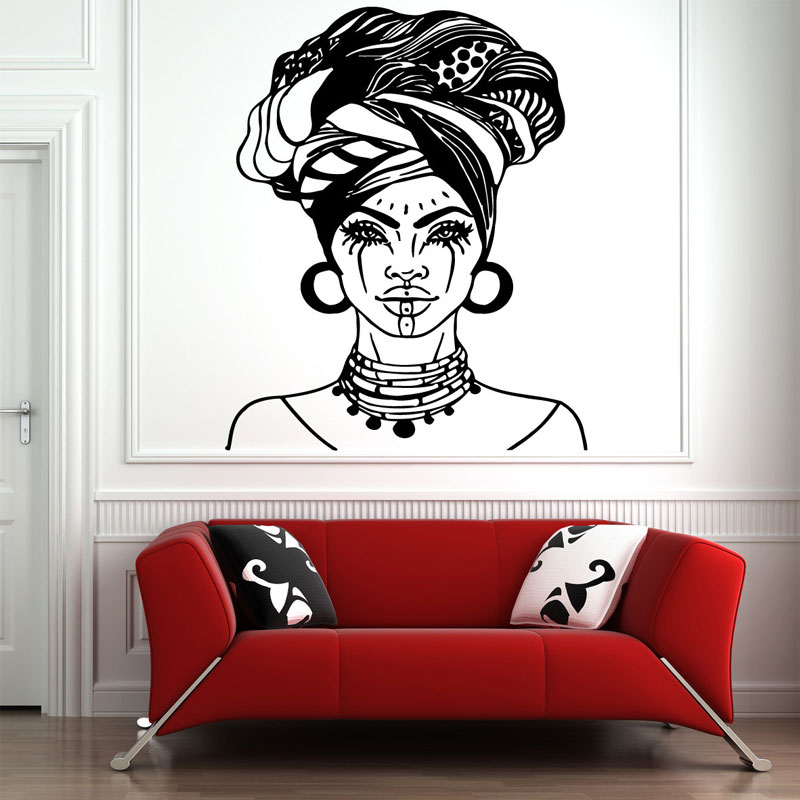 Beautiful African Woman Wall D - Interior Design With Wallpaper 리뷰 및 가격