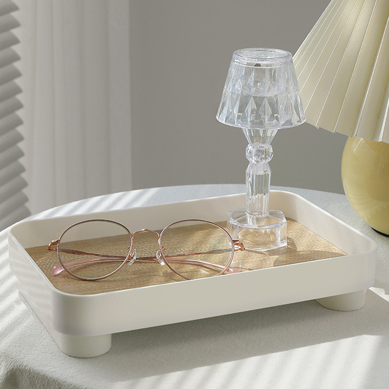 Wooden Desktop Storage Tray Pe - Travertine Tray Oval 리뷰 및 가격