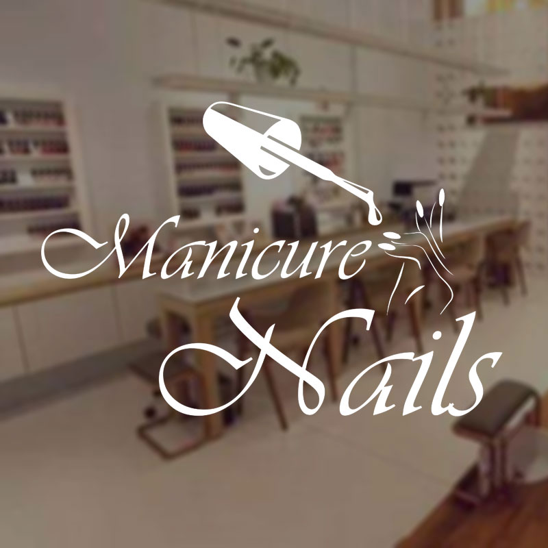 Wall Decal Manicure Vinyl Wind - Interior Design Nail Salon 리뷰 및 가격