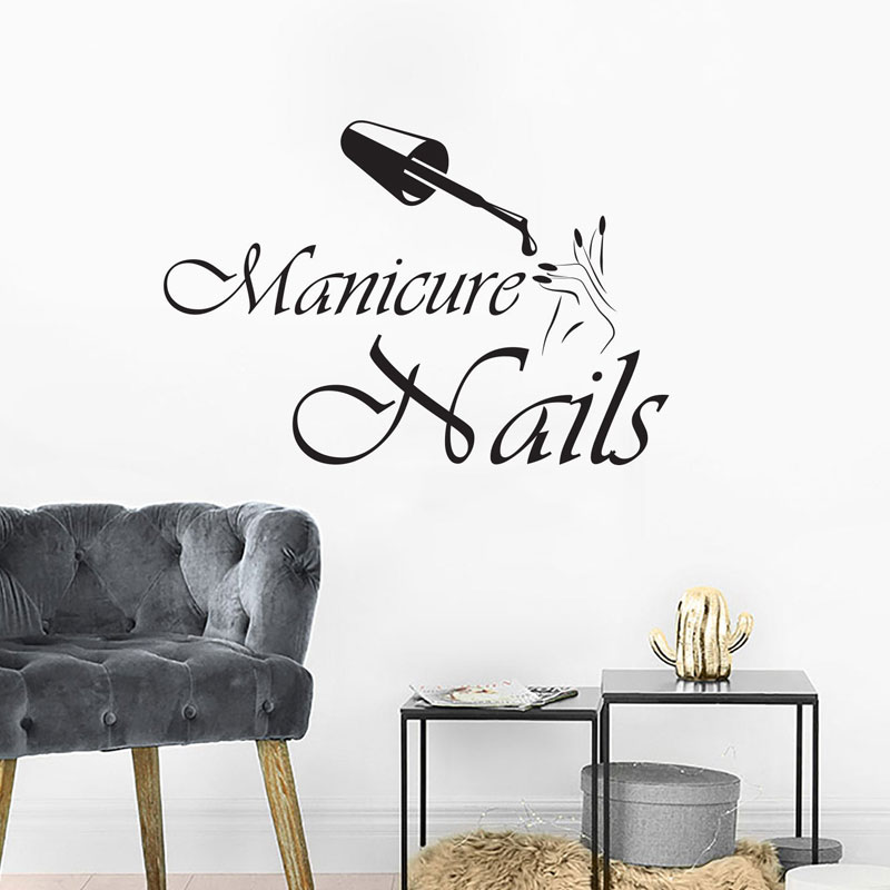 Wall Decal Manicure Vinyl Wind - Interior Design Nail Salon 리뷰 및 가격