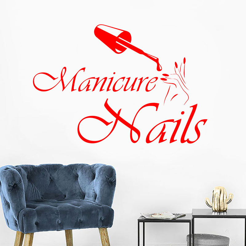 Wall Decal Manicure Vinyl Wind - Interior Design Nail Salon 리뷰 및 가격