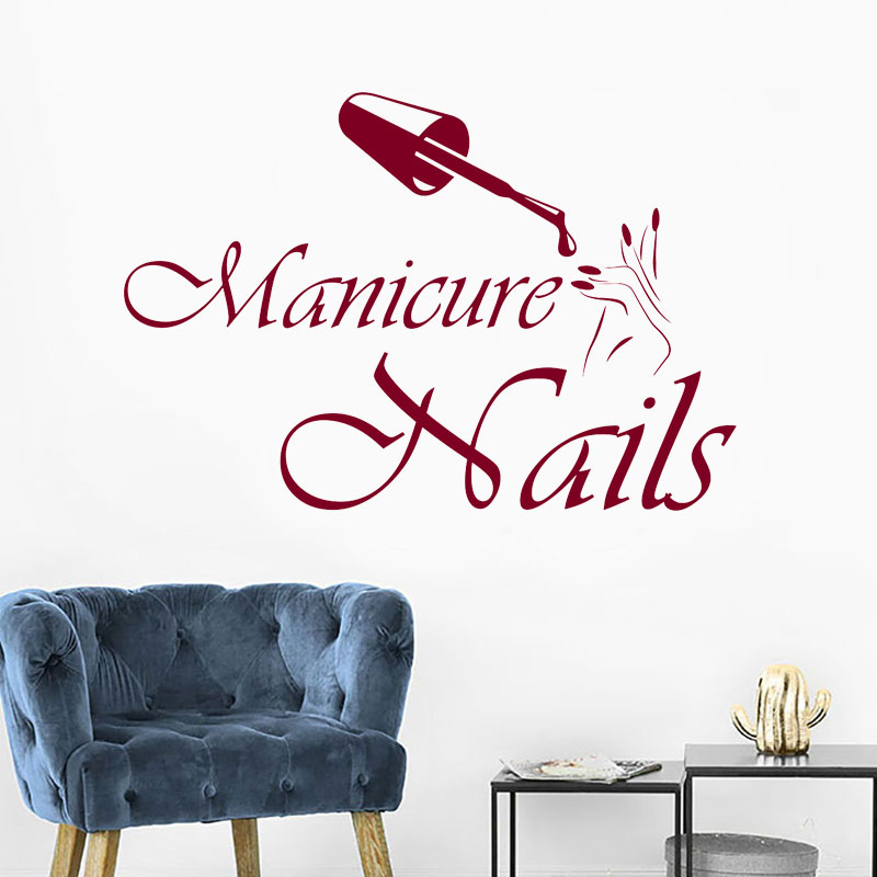 Wall Decal Manicure Vinyl Wind - Interior Design Nail Salon 리뷰 및 가격