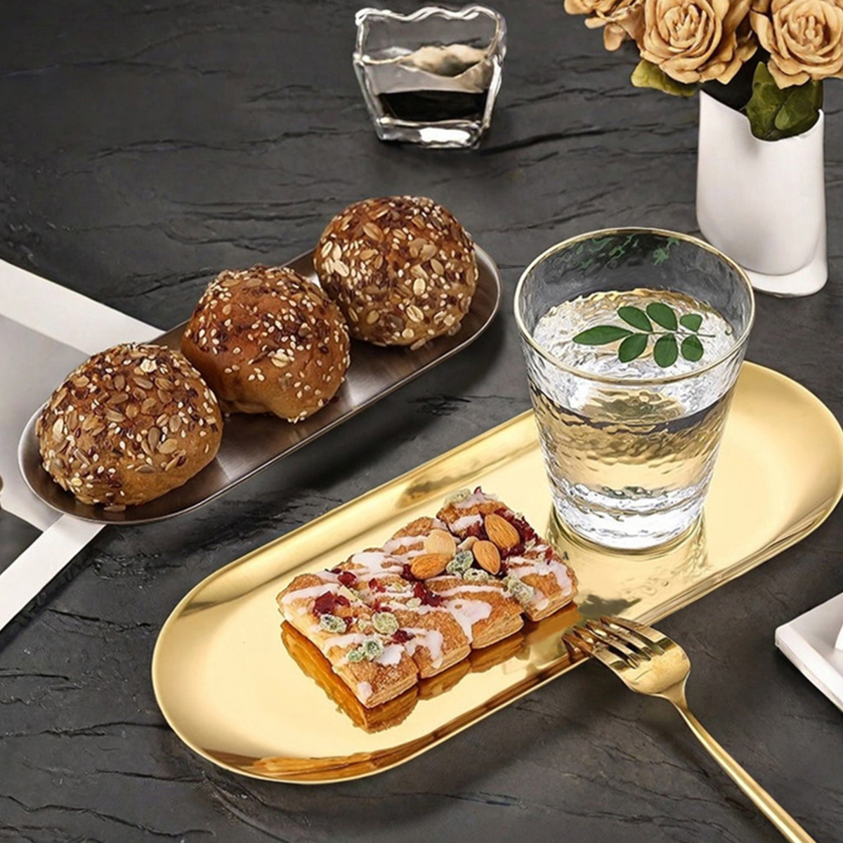 WORTHBUY Nordic Style Oval Ser - Travertine Tray Oval 리뷰 및 가격