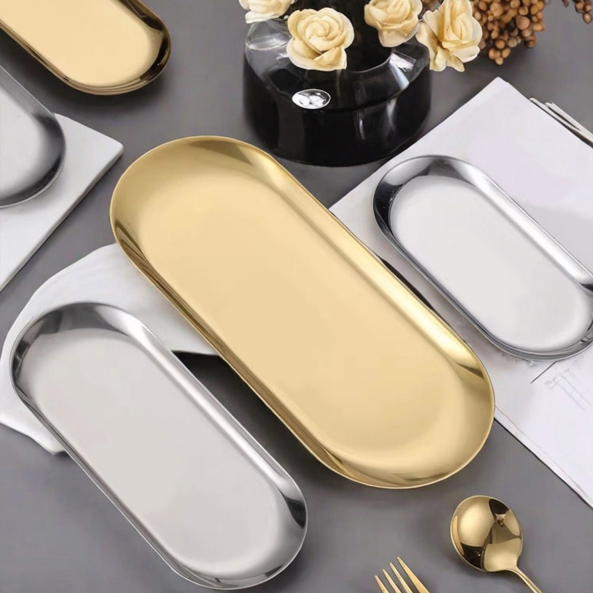 WORTHBUY Nordic Style Oval Ser - Travertine Tray Oval 리뷰 및 가격