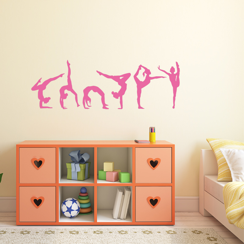 Set of 6 Gymnast Gymnastics Wa - Interior Design With Wallpaper 리뷰 및 가격