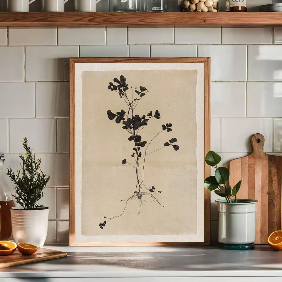 Vintage Minimalist Olive Branc - Interior Design Poster 리뷰 및 가격
