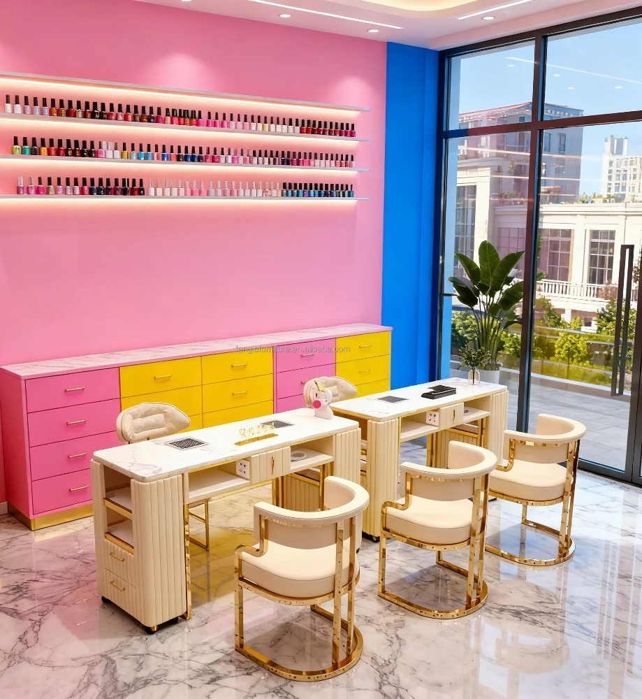 Luxury Modern Black Nail Furni - Interior Design Nail Salon 리뷰 및 가격