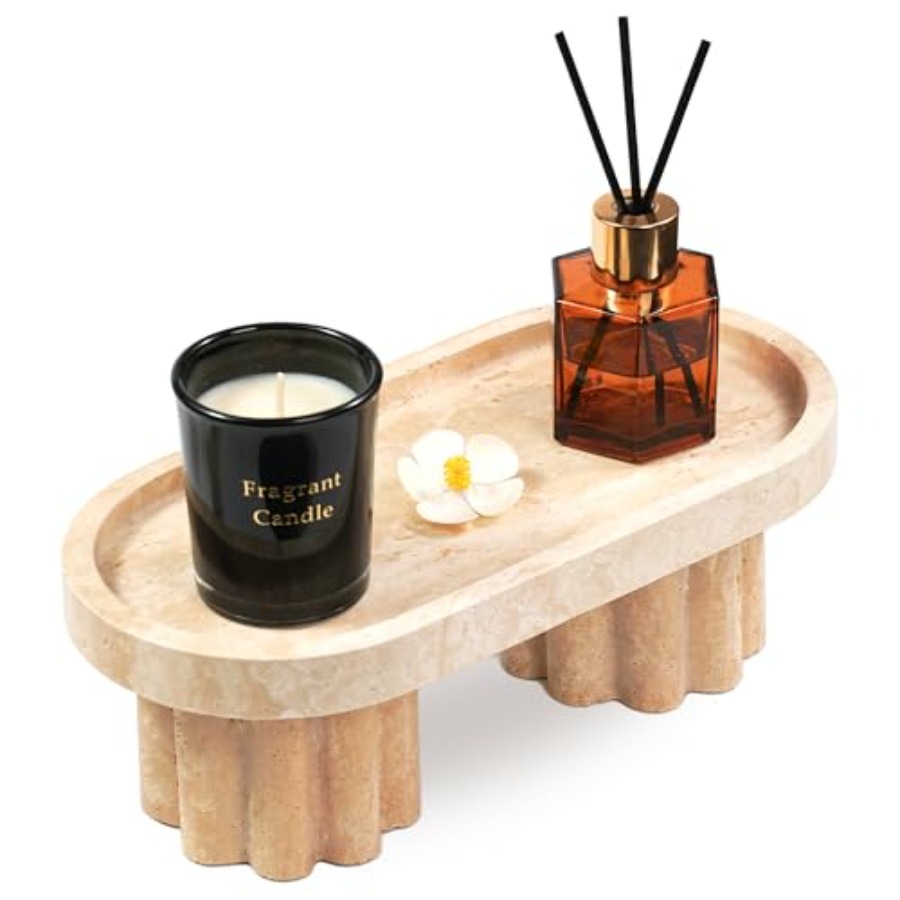 Travertine Marble Perfume Tray - Travertine Tray Oval 리뷰 및 가격