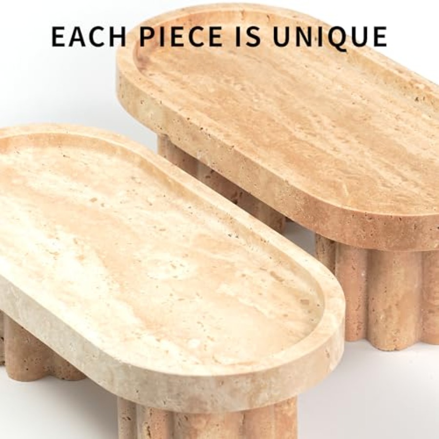Travertine Marble Perfume Tray - Travertine Tray Oval 리뷰 및 가격