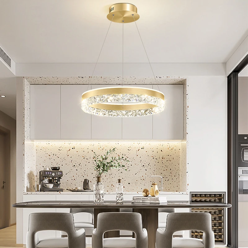 Modern Luxury Crystal LED Pend - Interior Design Kitchen And Living Room 리뷰 및 가격
