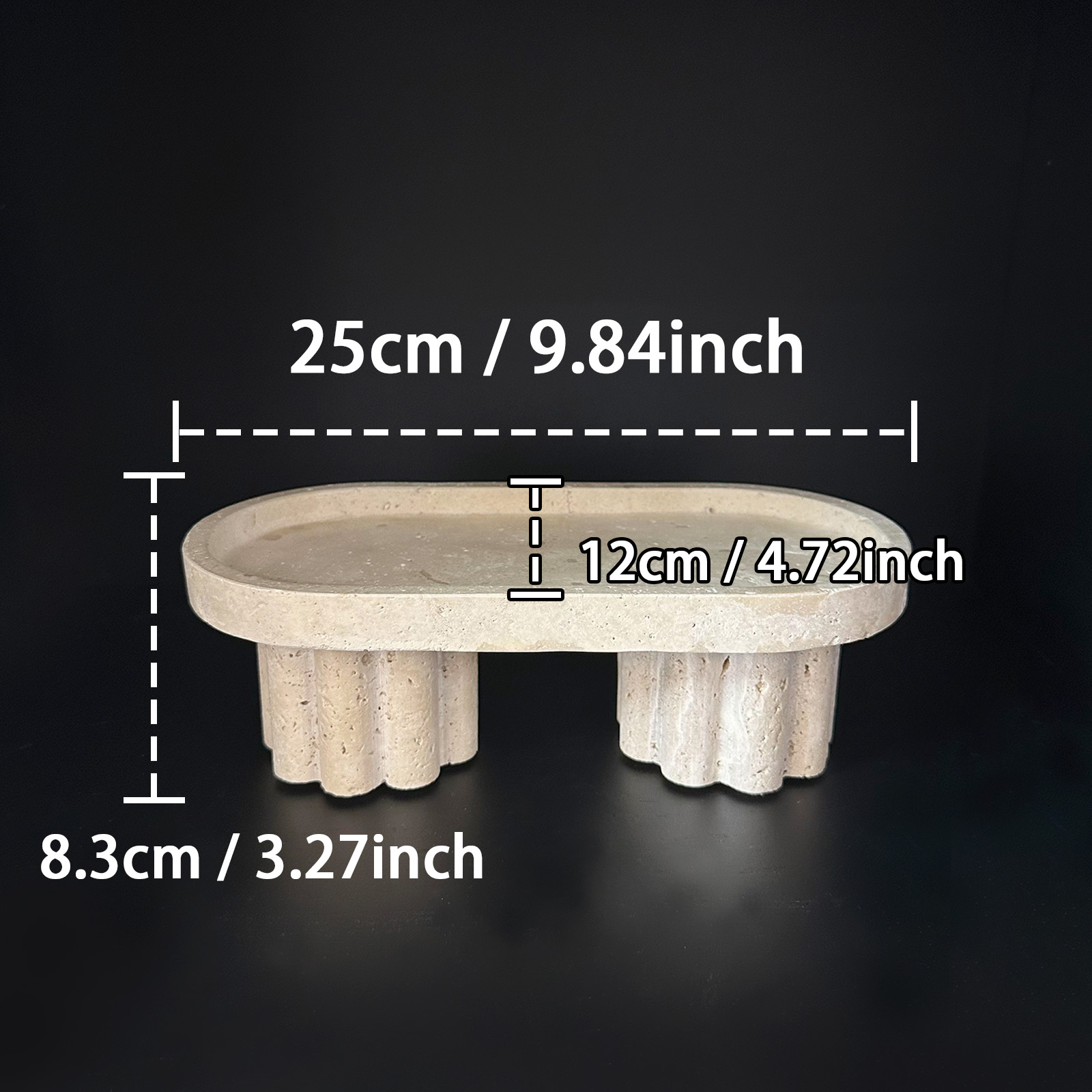 Natural travertine oval tray,  - Travertine Tray Oval 리뷰 및 가격