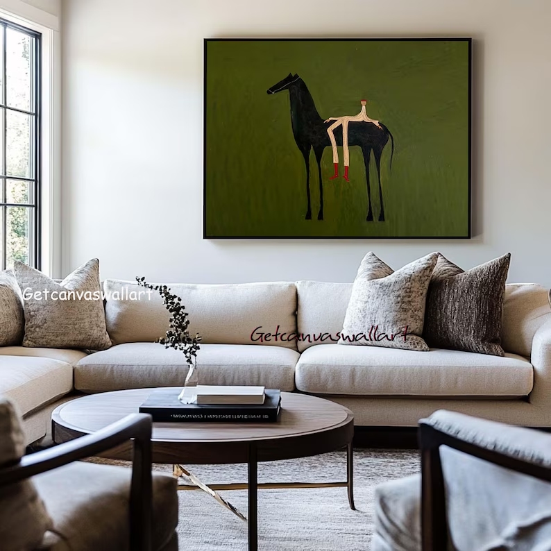 Modern Abstract Western Horse  - Interior Design House 리뷰 및 가격