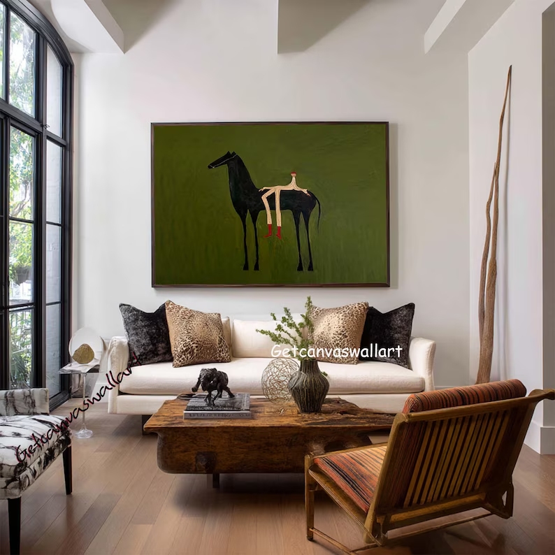 Modern Abstract Western Horse  - Interior Design House 리뷰 및 가격