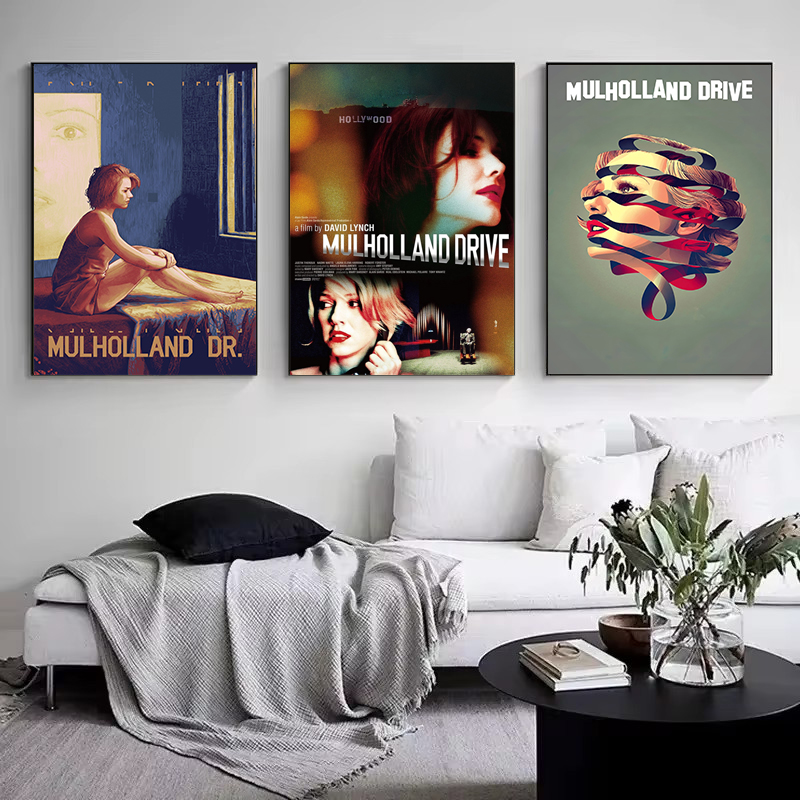 Retro Classic Movie Mulholland - Interior Design Poster 리뷰 및 가격