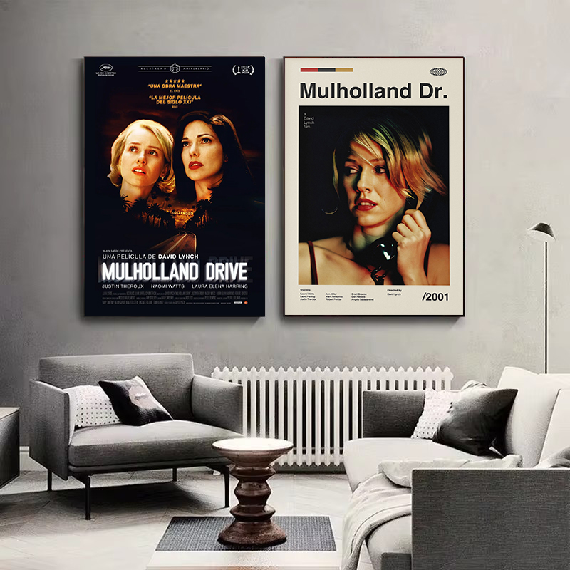 Retro Classic Movie Mulholland - Interior Design Poster 리뷰 및 가격