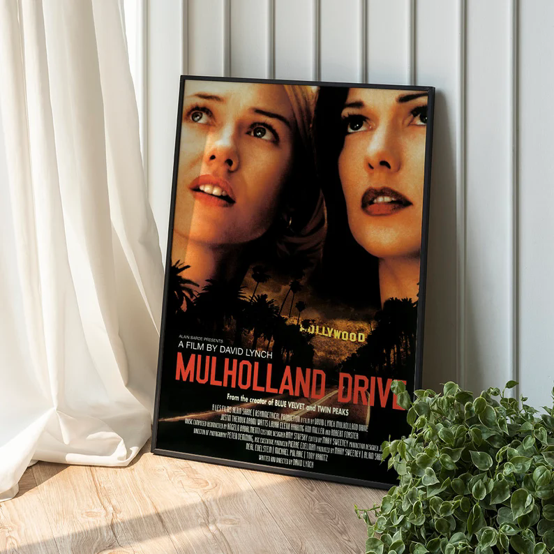 Retro Classic Movie Mulholland - Interior Design Poster 리뷰 및 가격