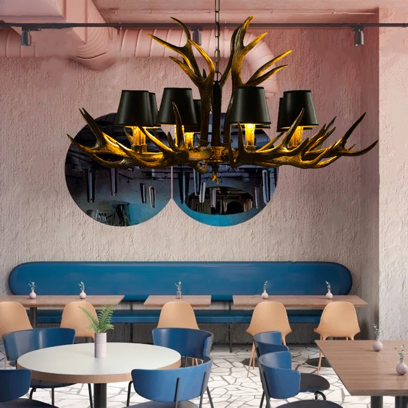 Vintage Antler design LED chan - Interior Design Kitchen And Living Room 리뷰 및 가격