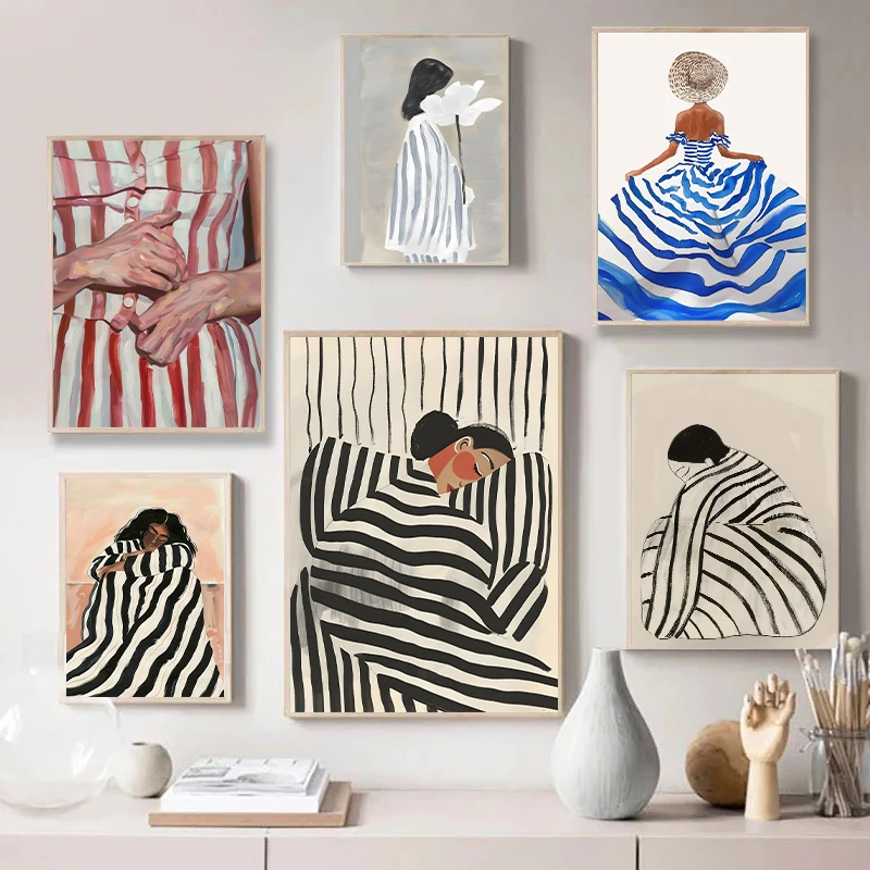 Fashion  Abstract Stripe Woman - Interior Design House 리뷰 및 가격